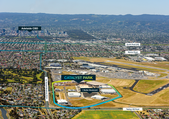 Aerial map of Catalyst Park