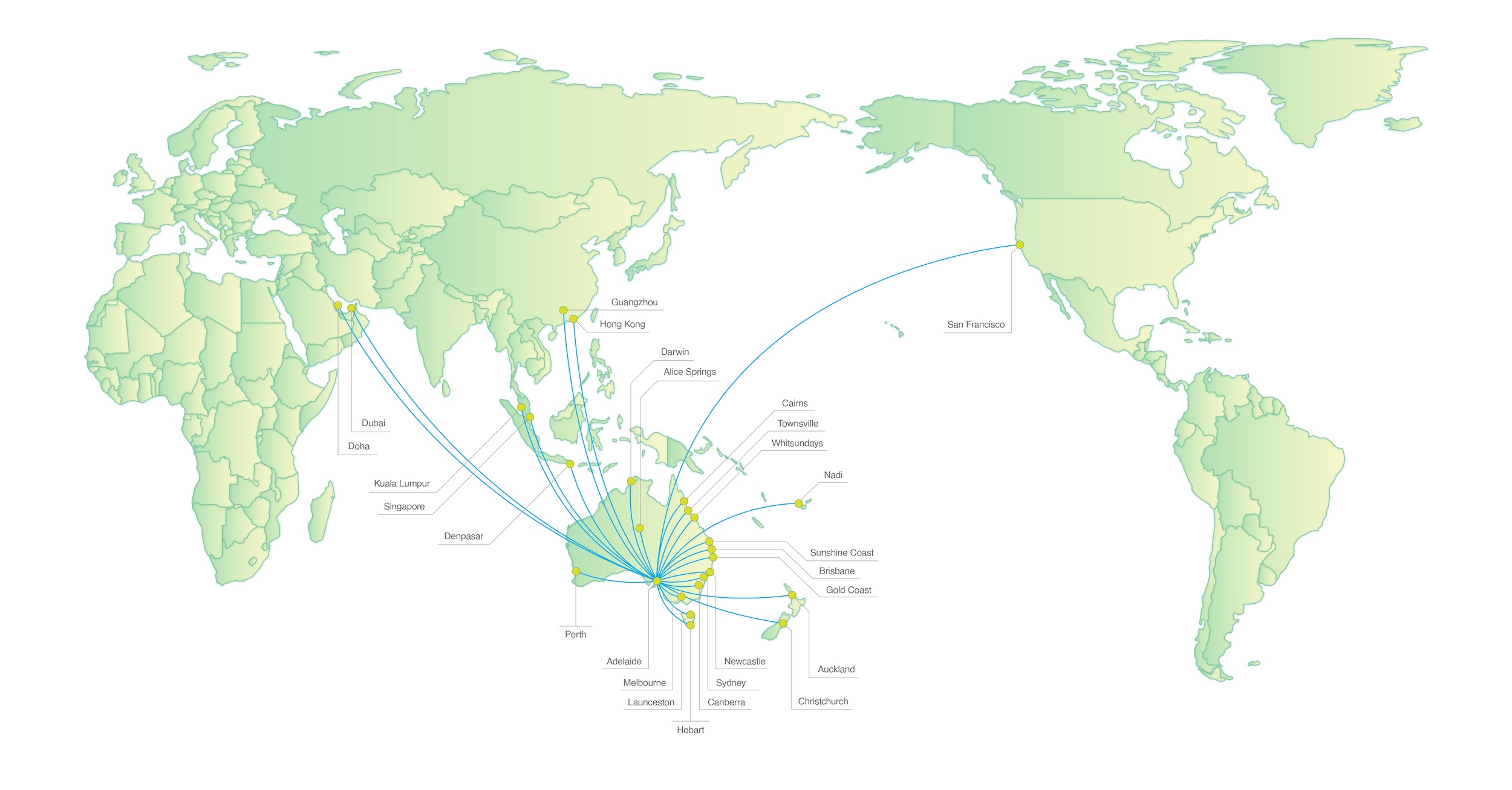 Adelaide Airport Current Flight Routes